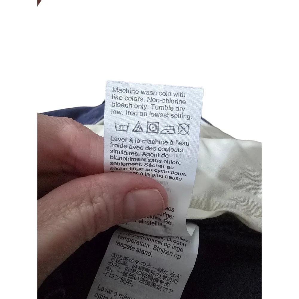 J. Crew Factory Flex Skinny Fit Washed Chino Pants In Navy Sz 32x30 - Picture 8 of 12